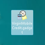 Virgin Mobile Credit Gadget Icon